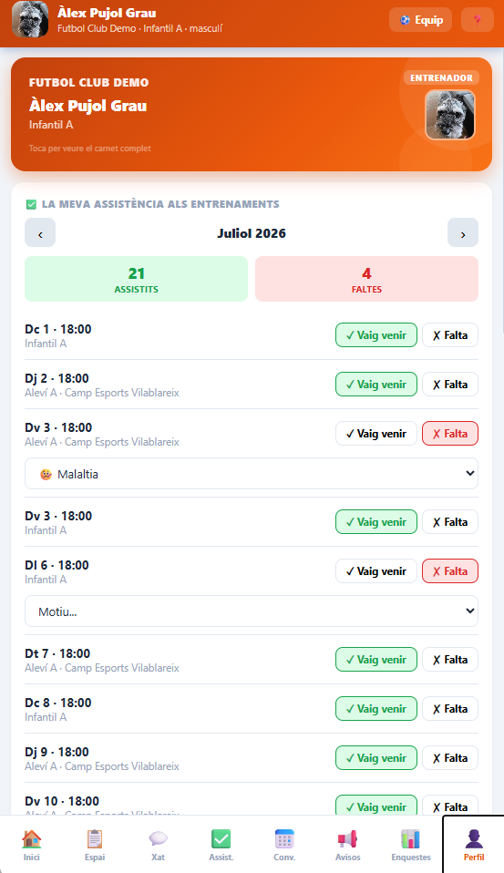 App Coach · Perfil